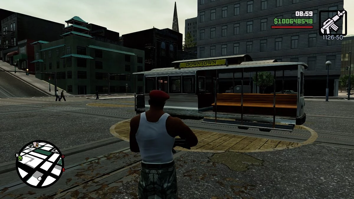 Possibilité de travailler comme conducteur de tramway / GTA San Andreas : L'Édition Ultime