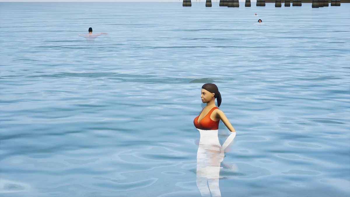 Beach revival (People in the water) / GTA San Andreas: The Definitive Edition