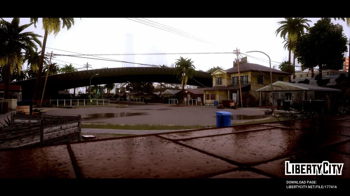 Мусорные контейнеры на Grove Street v1.0 / GTA San Andreas: The Definitive Edition