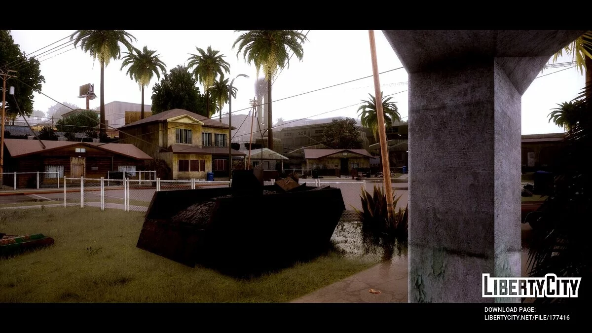 Мусорные контейнеры на Grove Street v1.0 / GTA San Andreas: The Definitive Edition