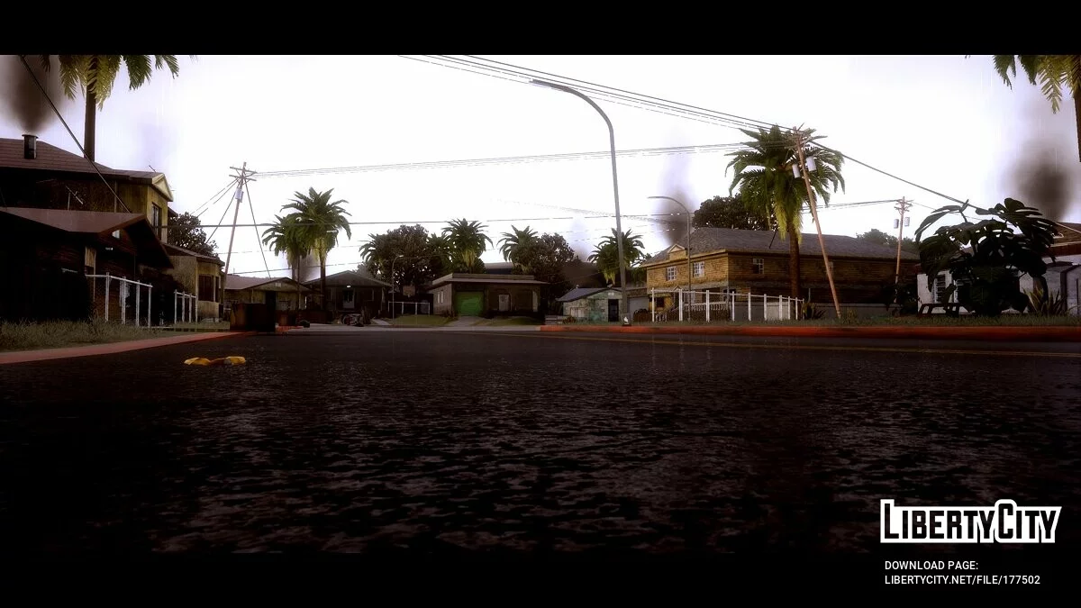 Realistic houses on Grove Street v1.0 / GTA San Andreas: The Definitive Edition