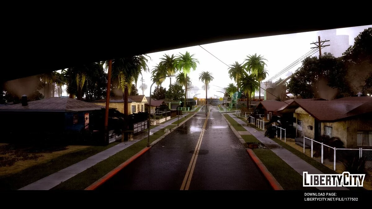 Realistic houses on Grove Street v1.0 / GTA San Andreas: The Definitive Edition