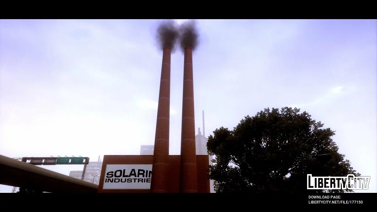 Realistic Industrial Chimney In San Fierro / GTA San Andreas: The Definitive Edition