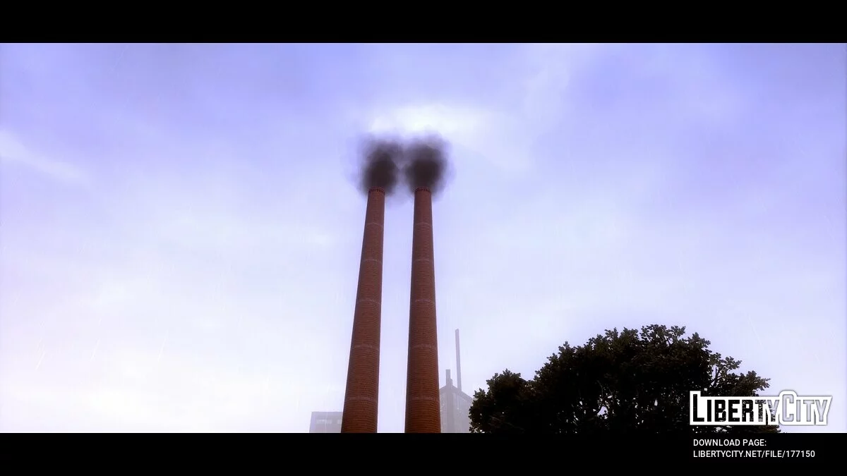 Realistic Industrial Chimney In San Fierro / GTA San Andreas: The Definitive Edition