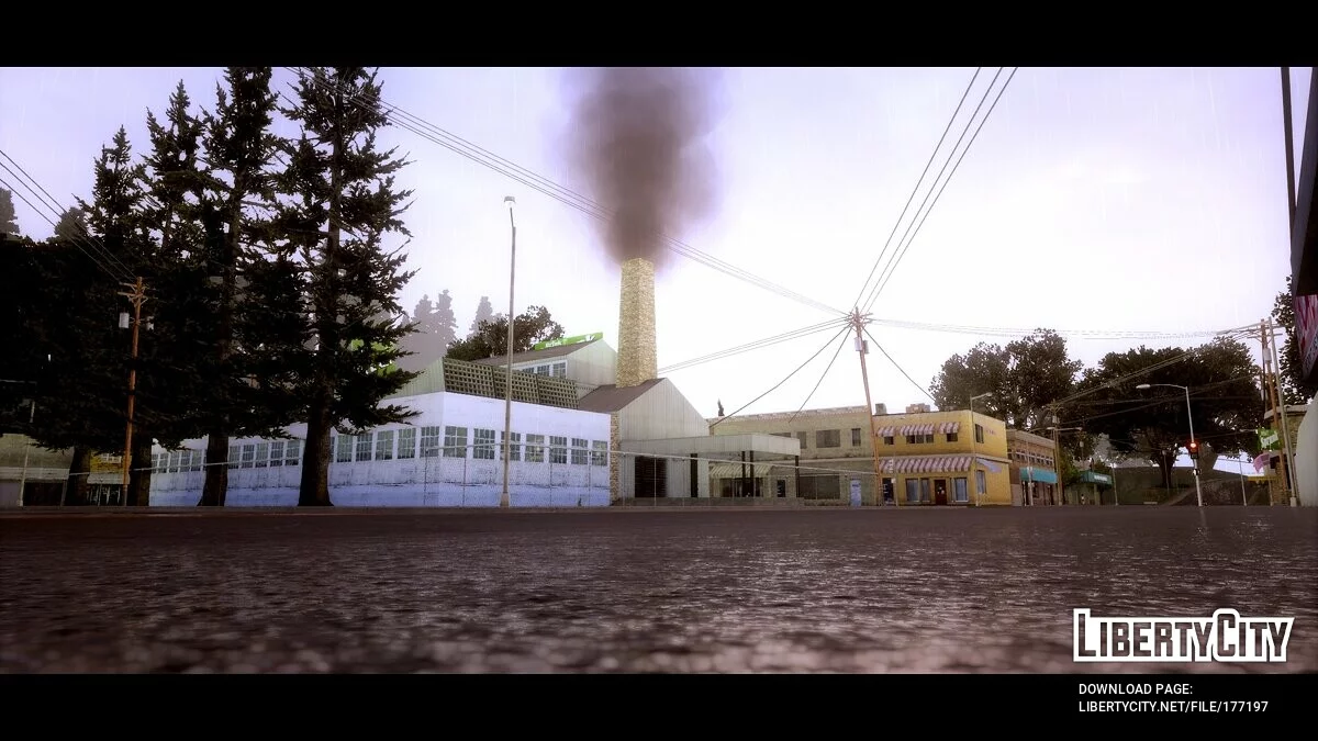Chimenea Industrial Realista en Montgomery / GTA San Andreas: La Edición Definitiva