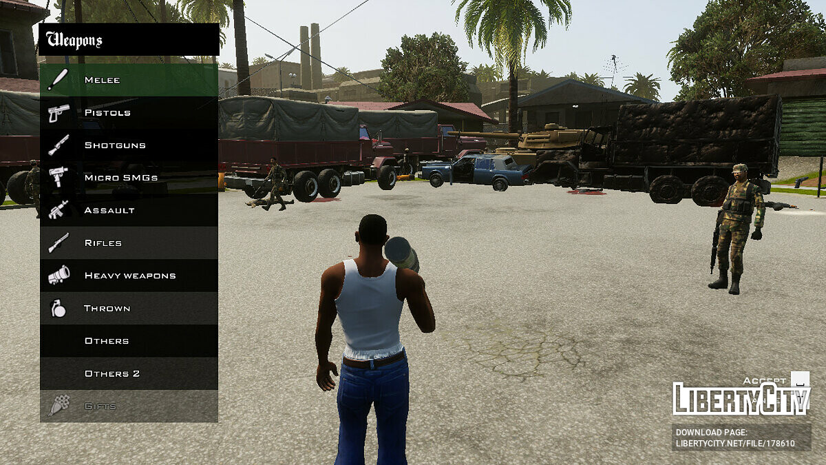 Download GTA Grand Theft Auto: San Andreas MOD APK v2.00 (Graphics mod +  cheat menu) for Android