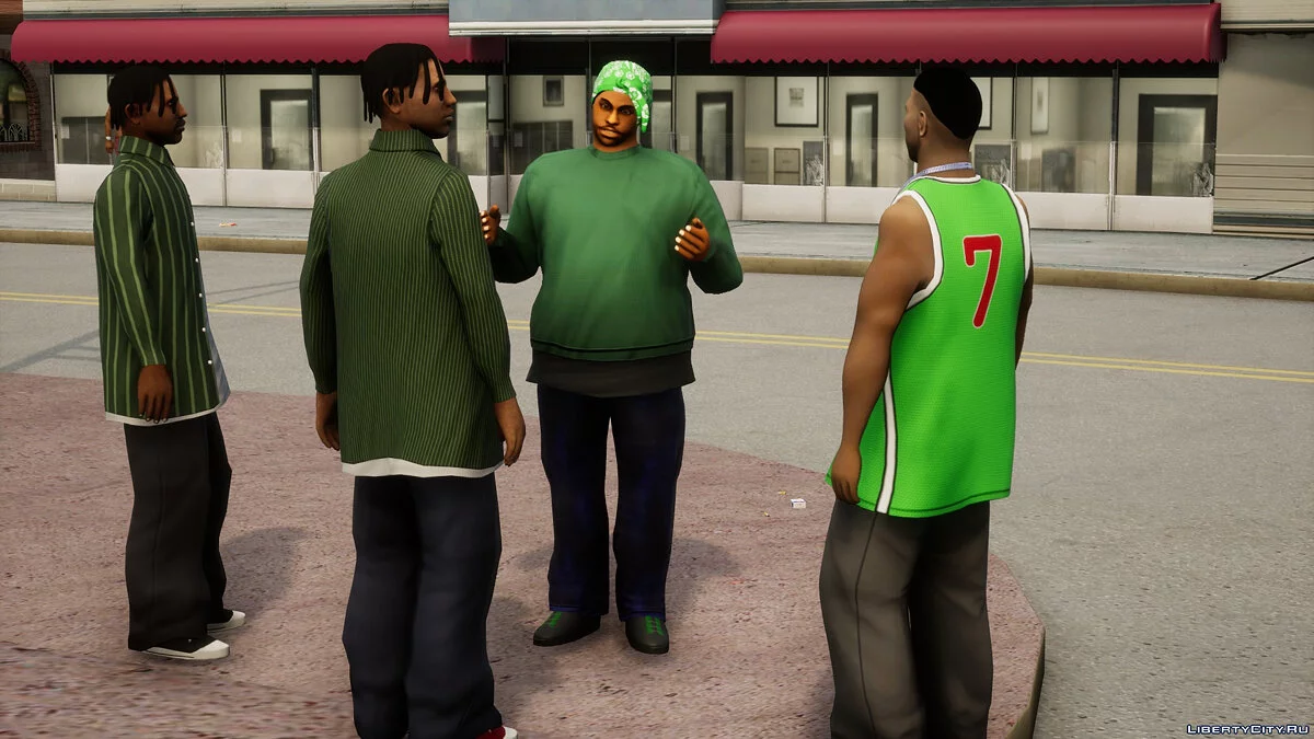 Fixed Grove Street Gang Member's Clothing [FAM3] / GTA San Andreas: The Definitive Edition