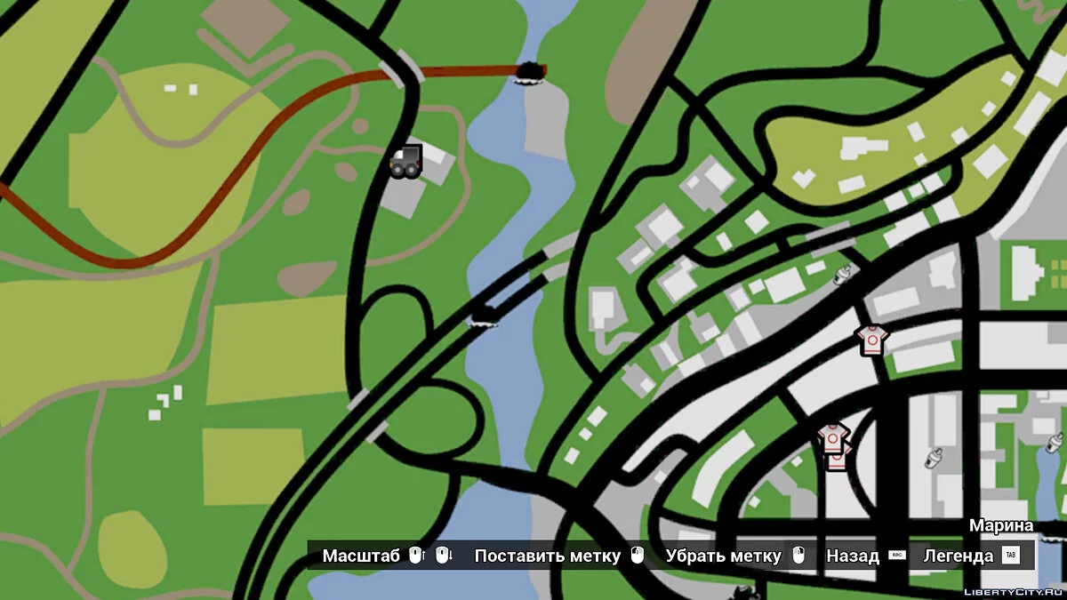 Карта колекційних предметів / GTA San Andreas: The Definitive Edition