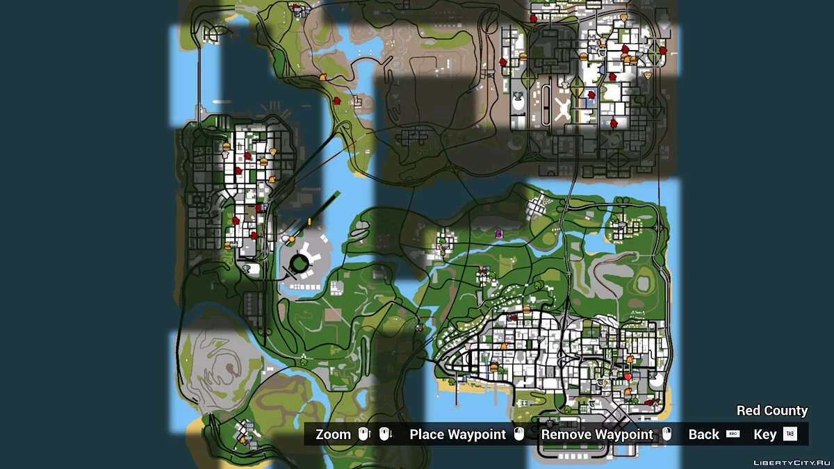 Класичний колір для радара та карти / GTA San Andreas: The Definitive Edition