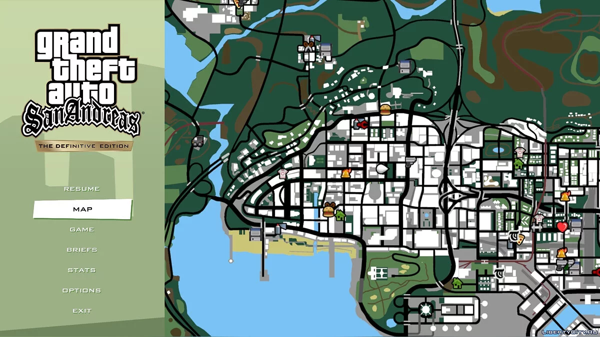 Класичний шрифт [GTA 3, VC, SA] / GTA San Andreas: The Definitive Edition