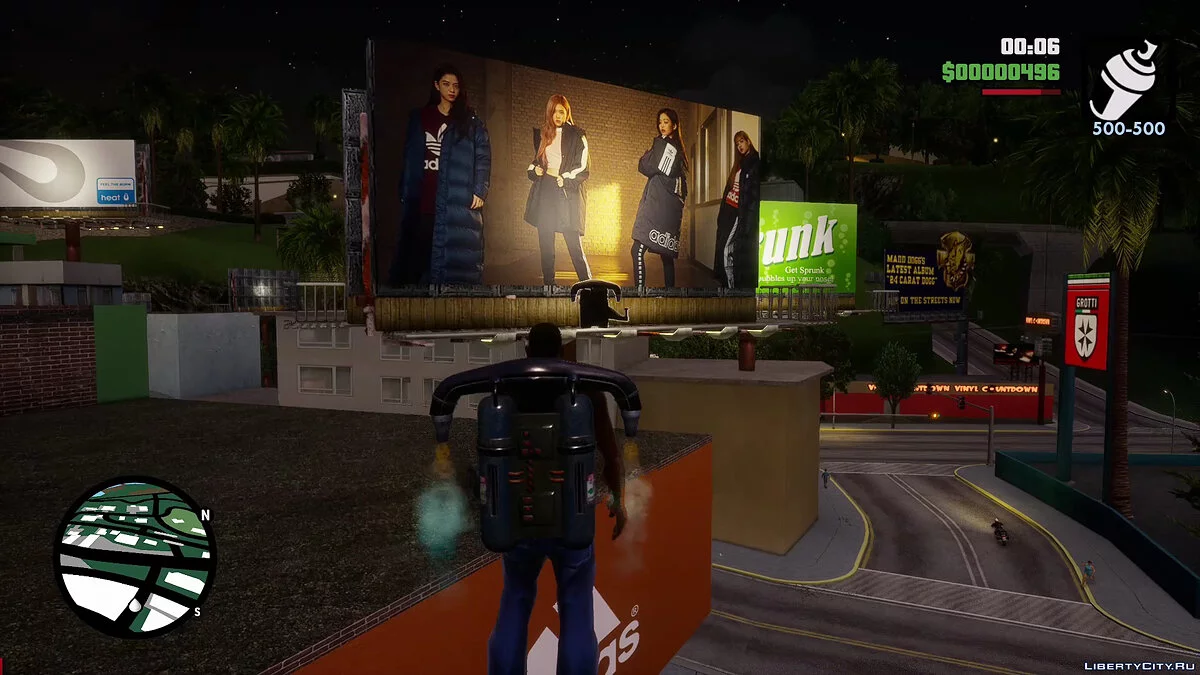 Магазин Adidas & BLACKPINK та новий рекламний банер / GTA San Andreas: The Definitive Edition