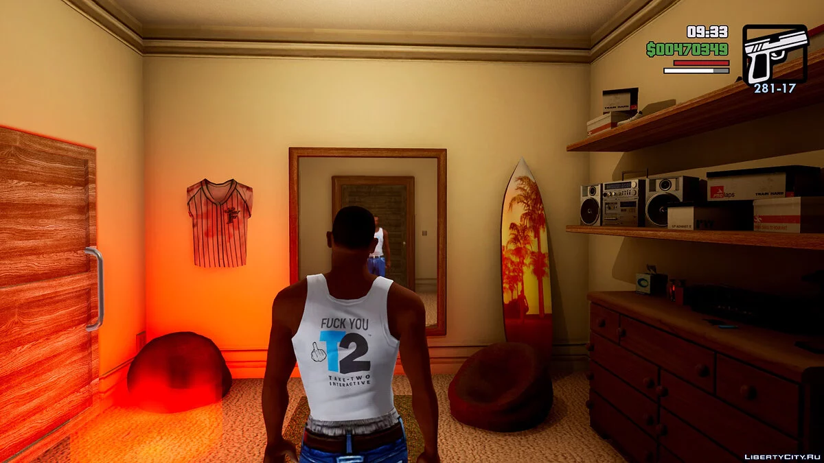 Футболка з посланням для Take-Two / GTA San Andreas: The Definitive Edition