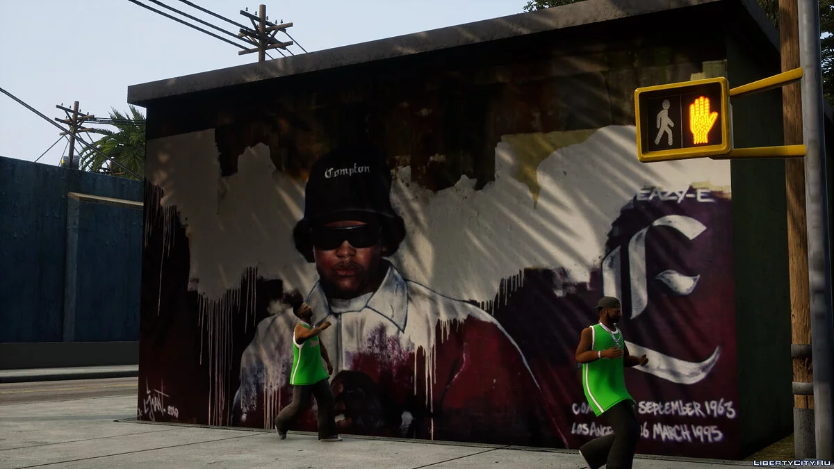 Wall with Eazy-E / GTA San Andreas: The Definitive Edition