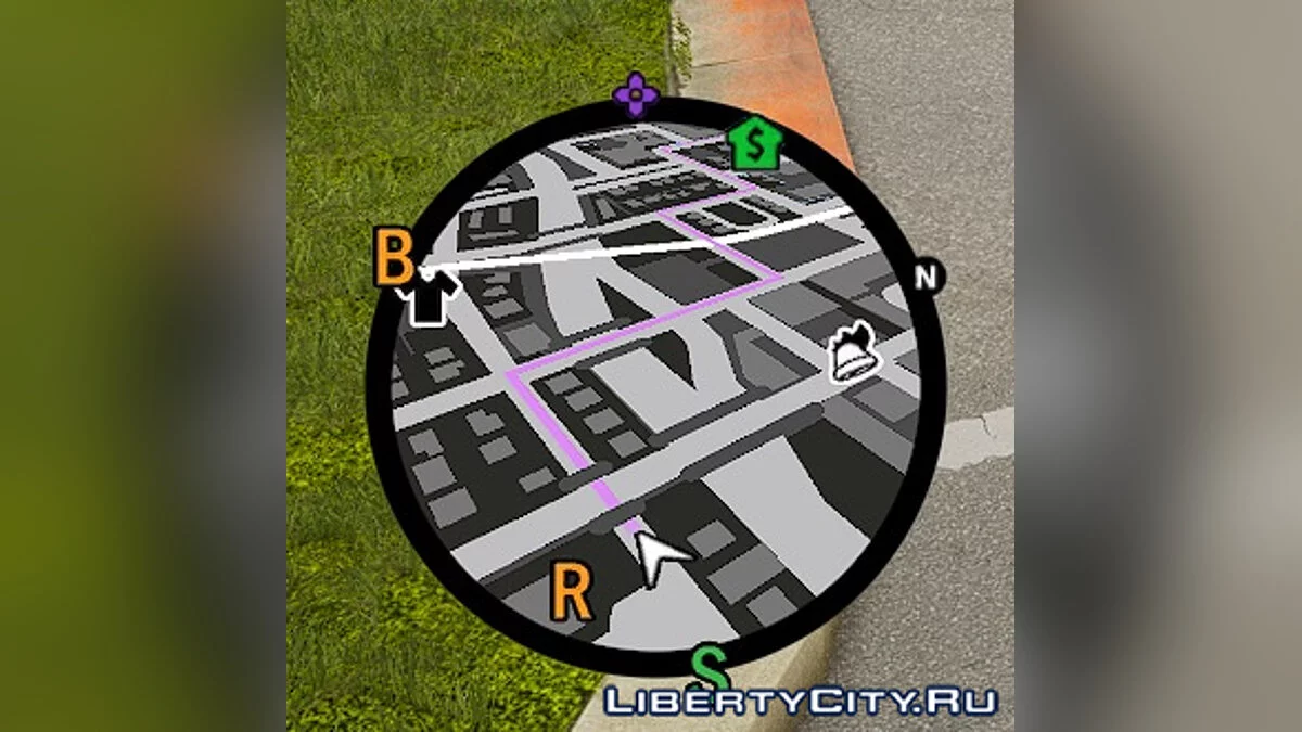 GTA 5风格的雷达、地图和图标 [GTA 3, VC, SA] / GTA圣安地列斯：终极版