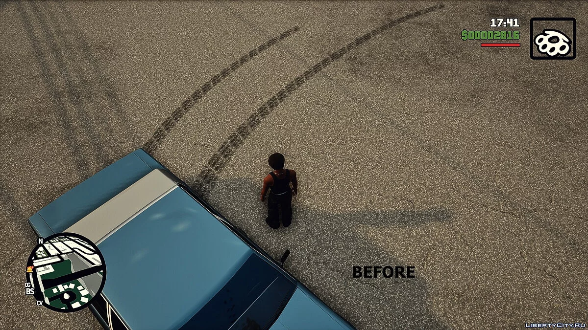 Amélioration des traces de pneus et du feu de bouche / GTA San Andreas : L'Édition Ultime