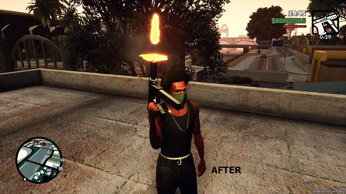 Amélioration des traces de pneus et du feu de bouche / GTA San Andreas : L'Édition Ultime