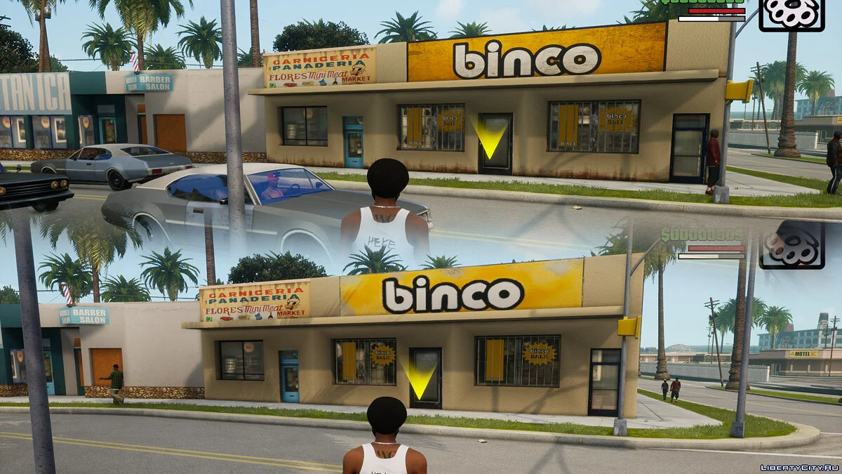 Покращені текстури Binco 1.1 / GTA San Andreas: The Definitive Edition
