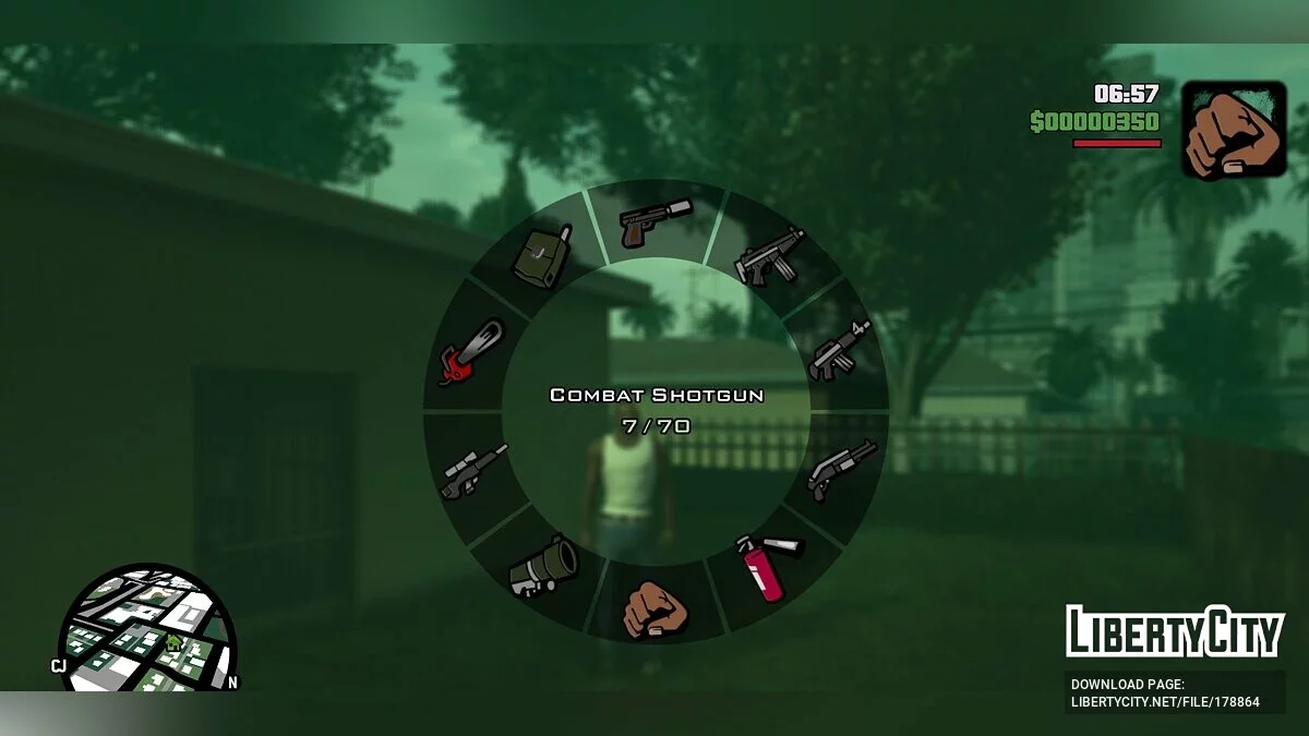 Colored weapon icons / GTA San Andreas: The Definitive Edition