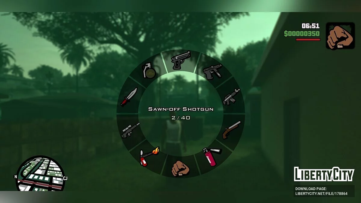 Colored weapon icons / GTA San Andreas: The Definitive Edition