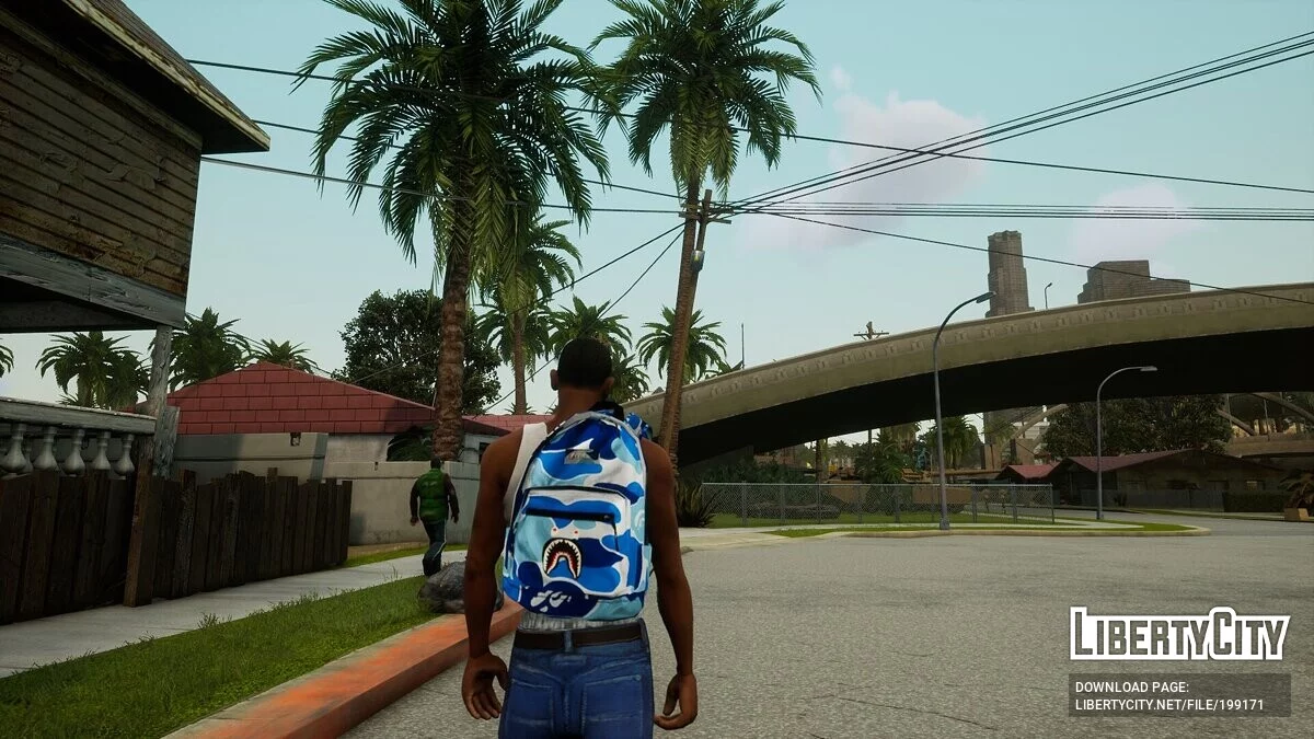Gucci and Bape backpacks / GTA San Andreas: The Definitive Edition