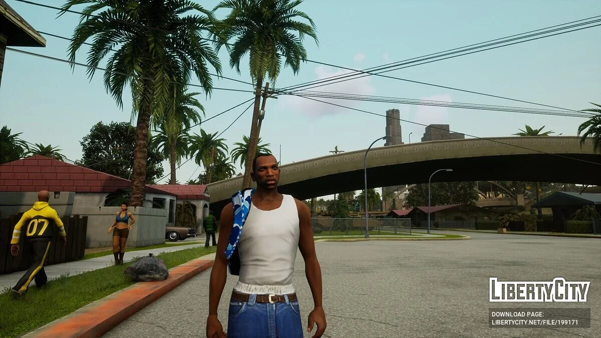 Gucci and Bape backpacks / GTA San Andreas: The Definitive Edition