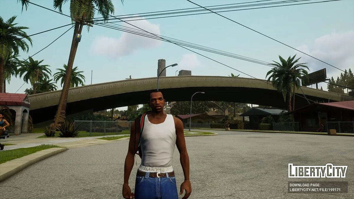 Gucci and Bape backpacks / GTA San Andreas: The Definitive Edition