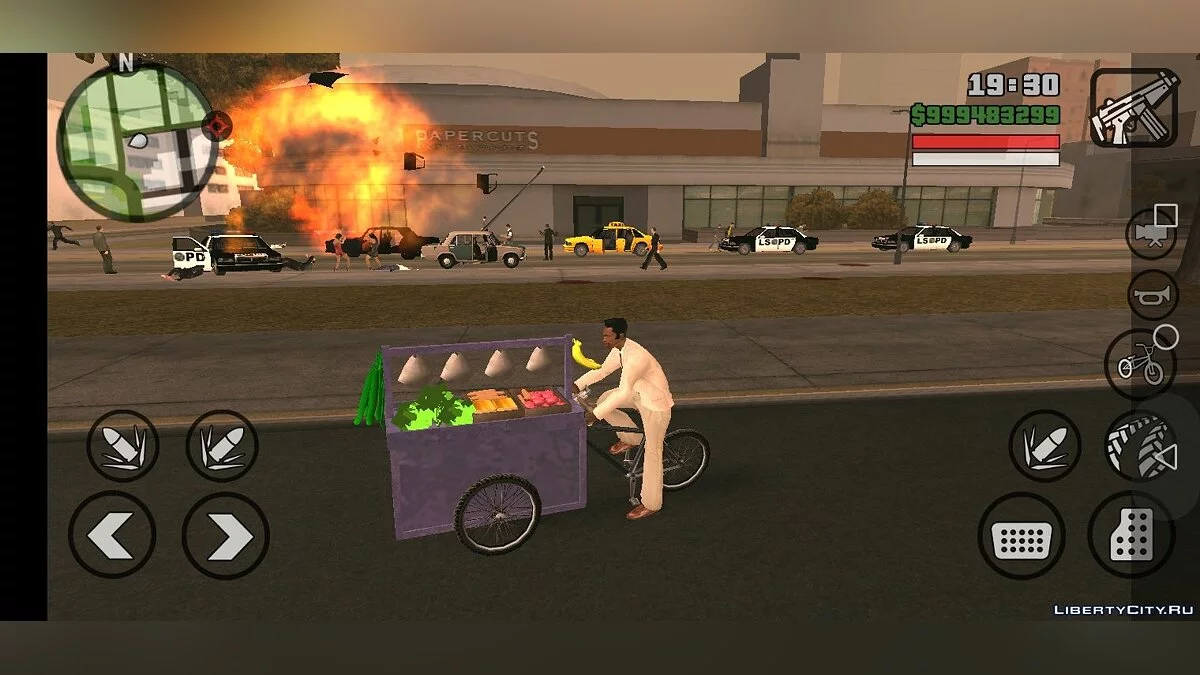 Chariot de légumes uniquement DFF / GTA San Andreas (iOS, Android)