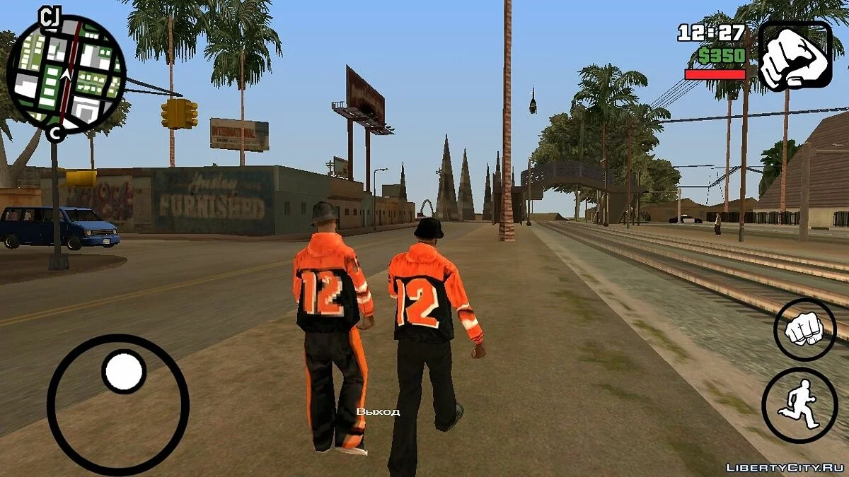 Sweatshirts colorés "12" / GTA San Andreas (iOS, Android)