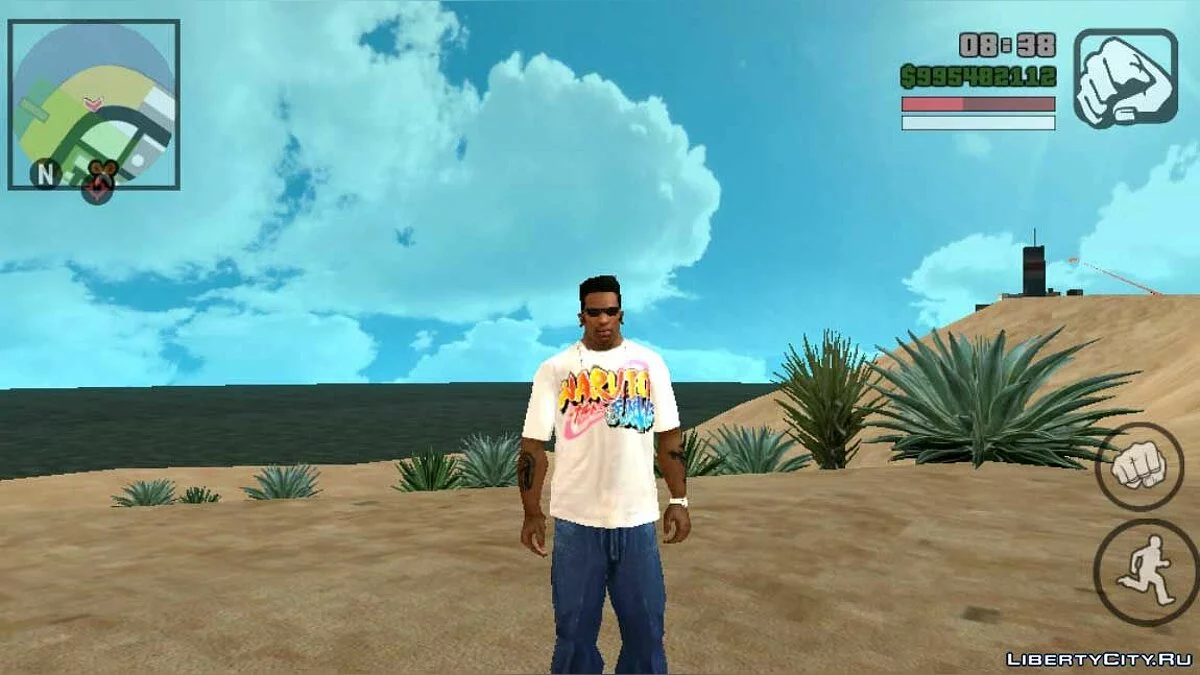 Nouvelle T-shirt avec le logo Naruto / GTA San Andreas (iOS, Android)