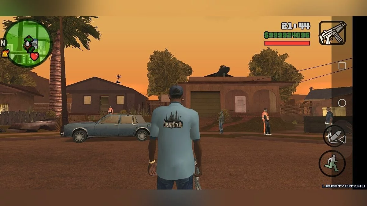 T-Shirt \"Ich mag LibertyCity.ru\" von Storozh / GTA San Andreas (iOS, Android)