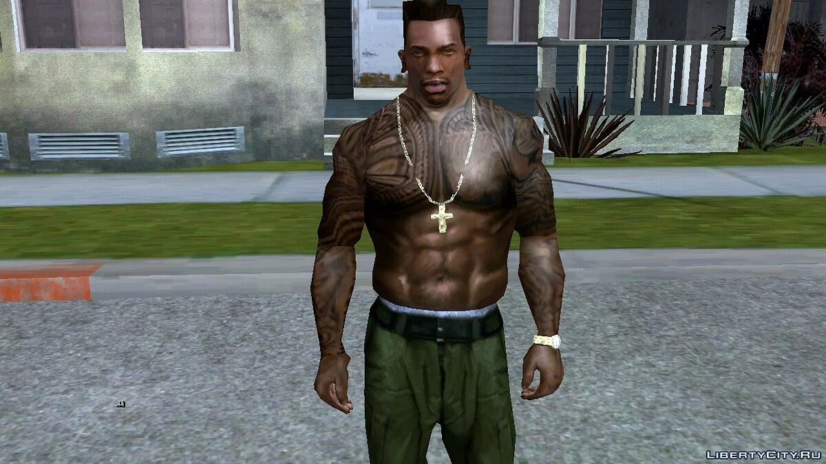 Large Clothing and Tattoo Collection / GTA San Andreas (iOS, Android)