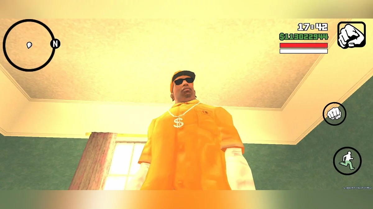 CJ في زي OG Loca (من شاشة التحميل) / GTA سان أندرياس (iOS، أندرويد)