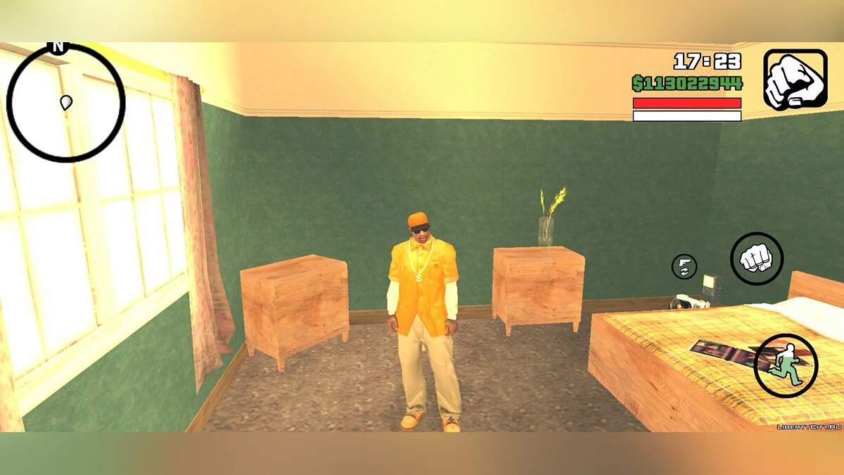 CJ في زي OG Loca (من شاشة التحميل) / GTA سان أندرياس (iOS، أندرويد)