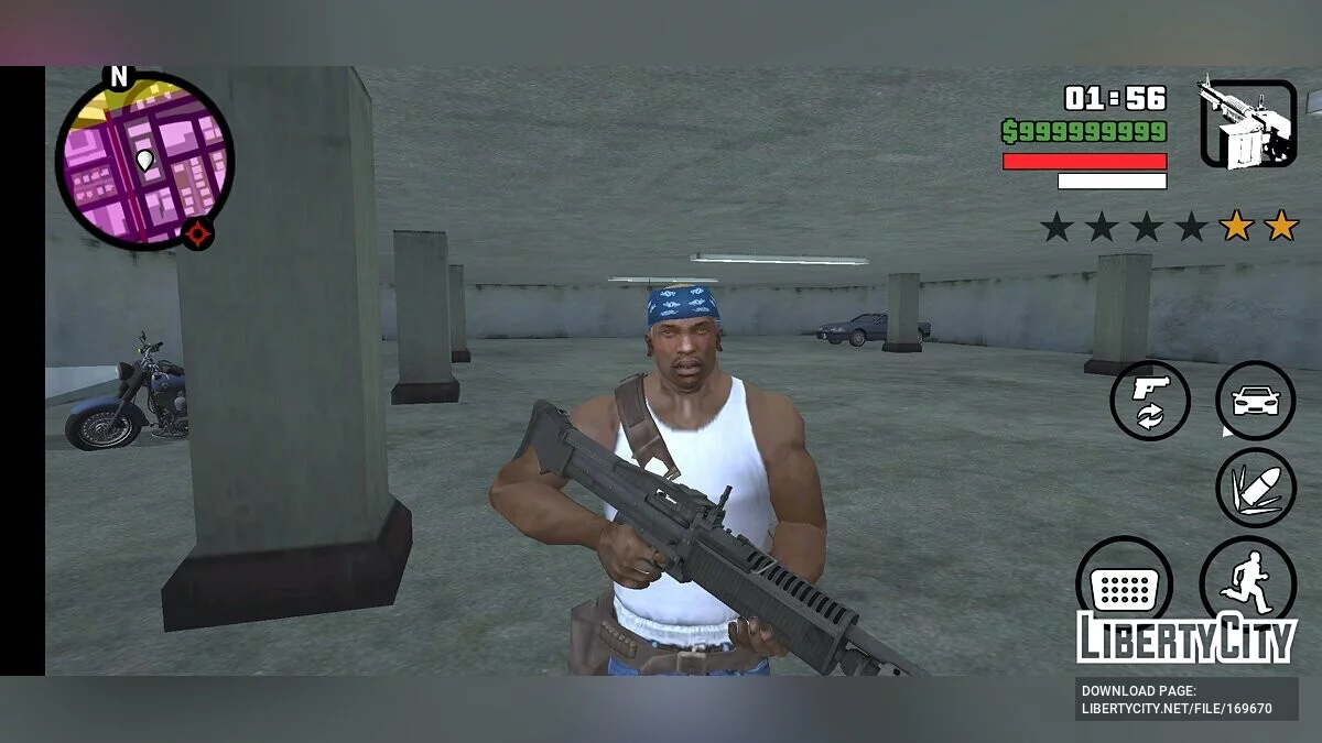 Bill Rizer Outfit from Contra / GTA San Andreas (iOS, Android)