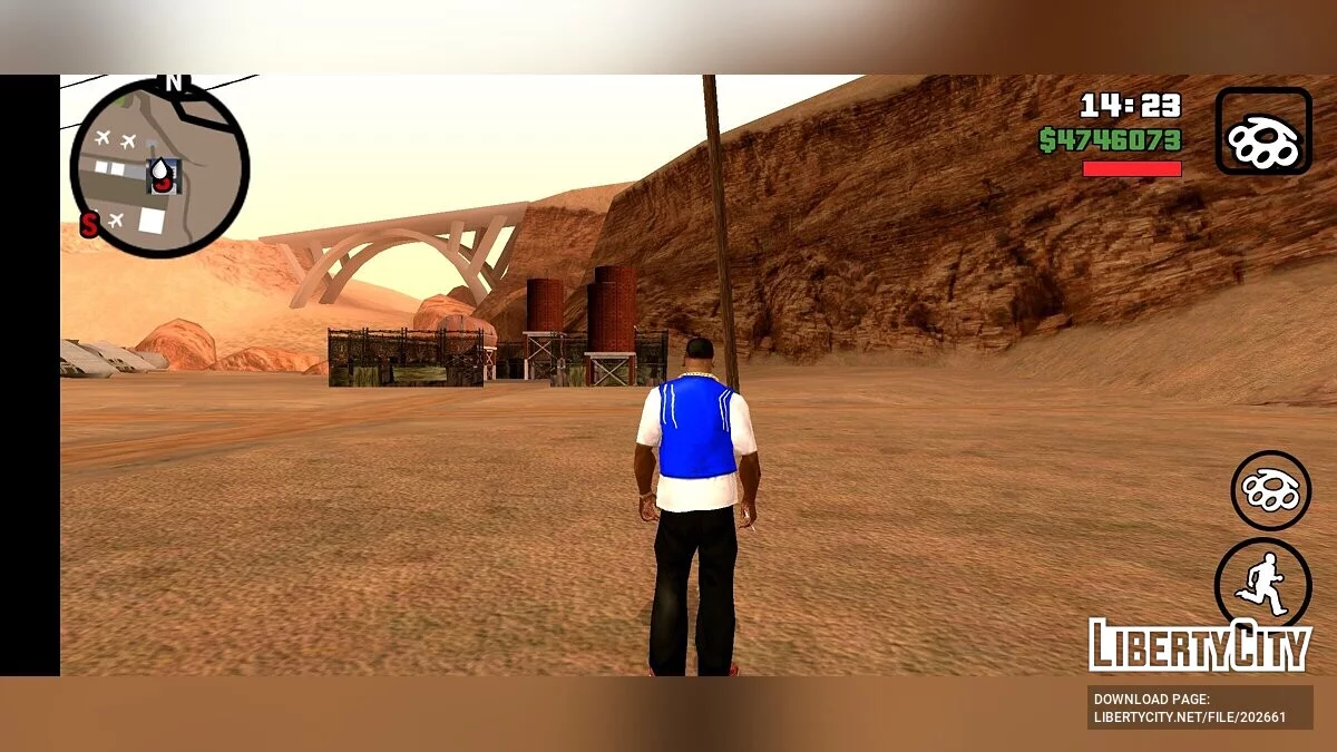 سترة ممثل صوت سي جيه / GTA سان أندرياس (iOS، أندرويد)