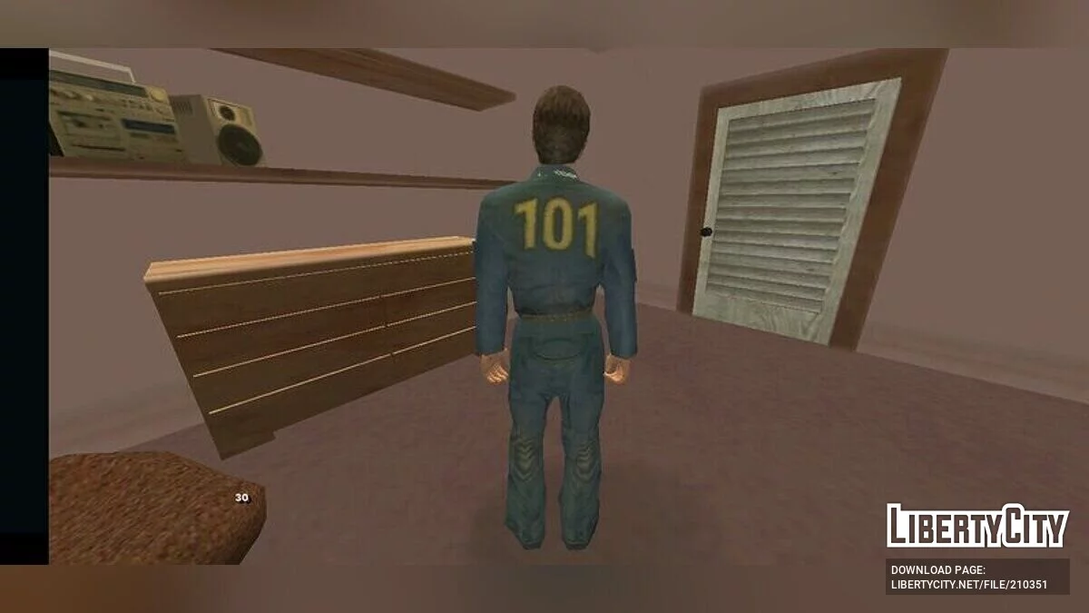 Vault 101 Costume From Fallout 3 / GTA San Andreas (iOS, Android)