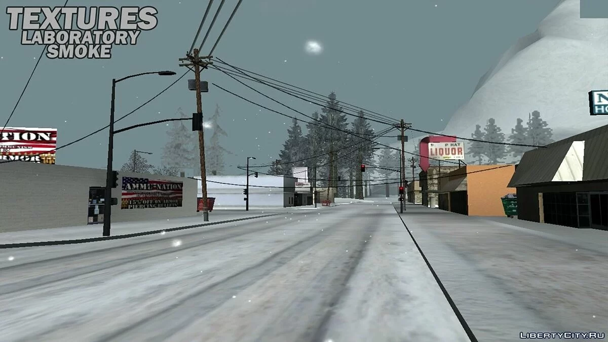 Зимові текстури по всьому штату / GTA San Andreas (iOS, Android)