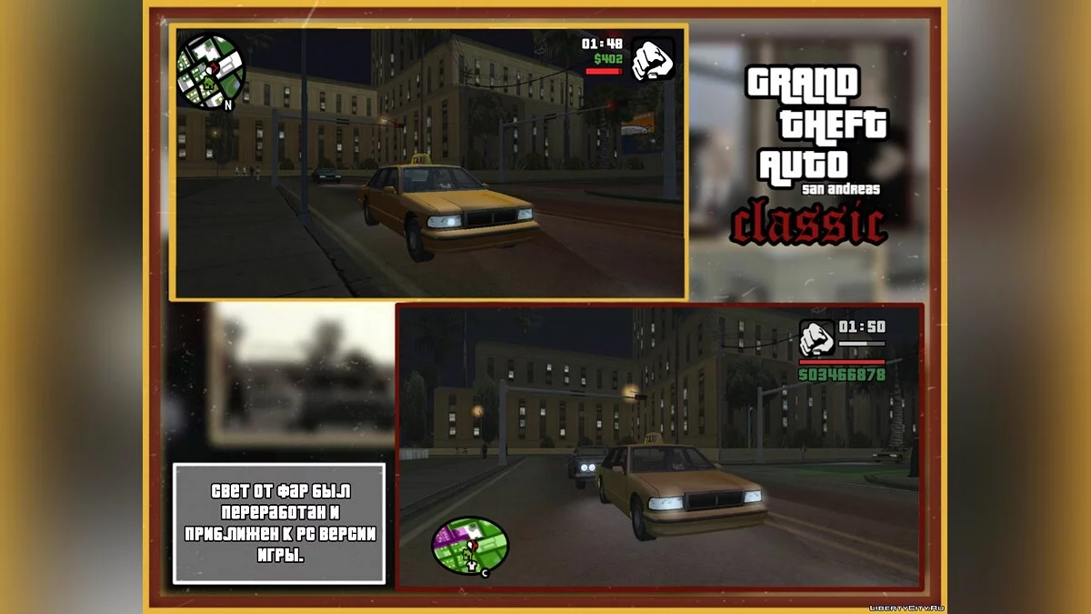 GTA SA Classic v1.7 - PC game atmosphere in GTA SA Mobile / GTA San Andreas (iOS, Android)