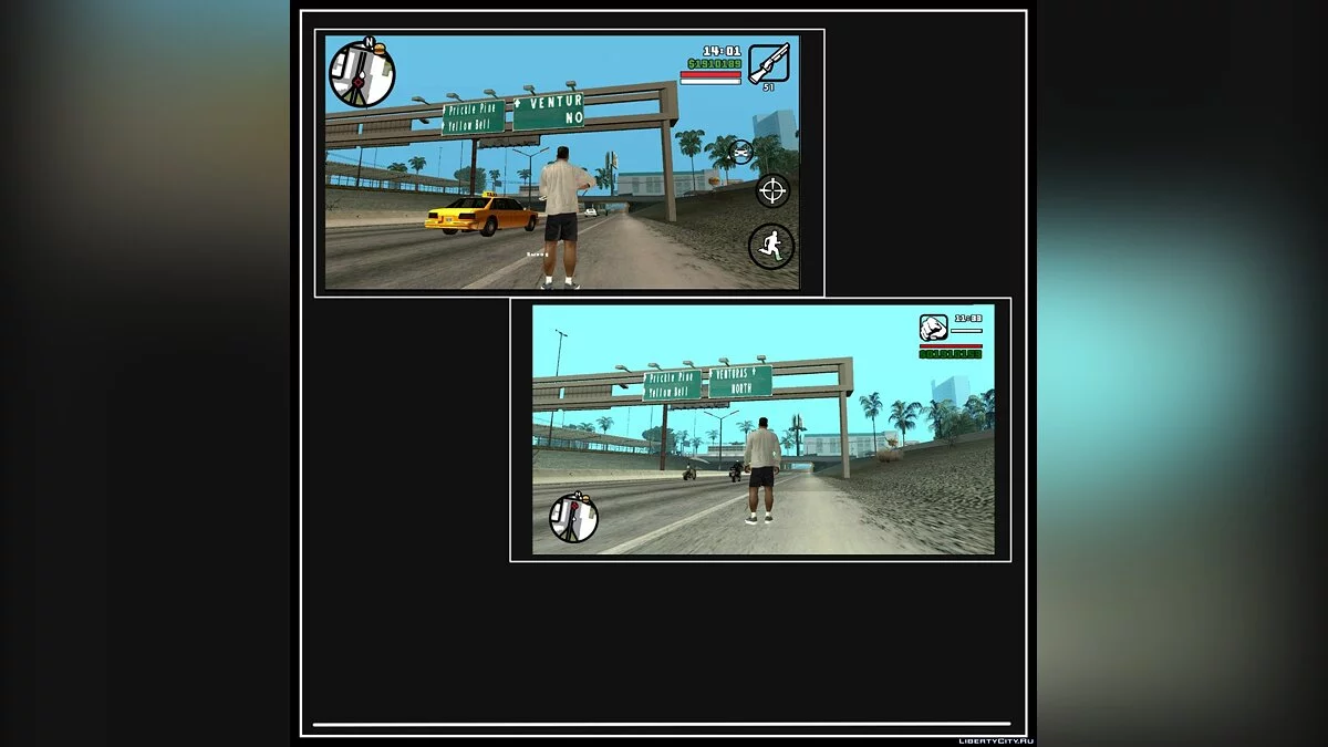 GTA SA Classic v1.7 - PC game atmosphere in GTA SA Mobile / GTA San Andreas (iOS, Android)