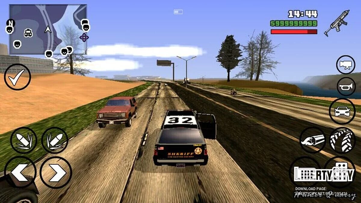 Графика, звуки, интерфейс и транспорт из GTA 5  — V.I.S.A 2 / GTA San Andreas (iOS, Android)
