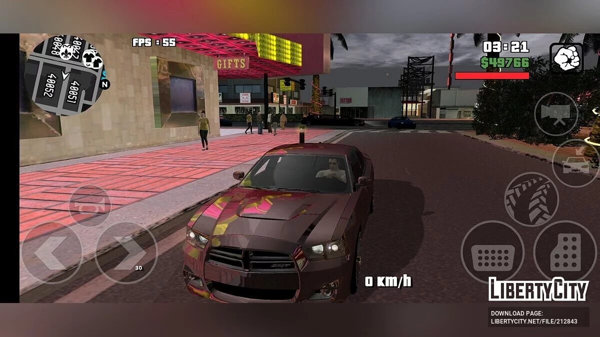 Modern Modpack with Nice Graphics and HQ Cars / GTA San Andreas (iOS, Android)