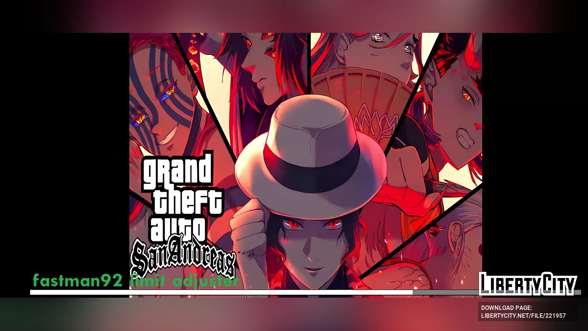 Menu et écran de chargement Demon Slayer pour mobile / GTA San Andreas (iOS, Android)