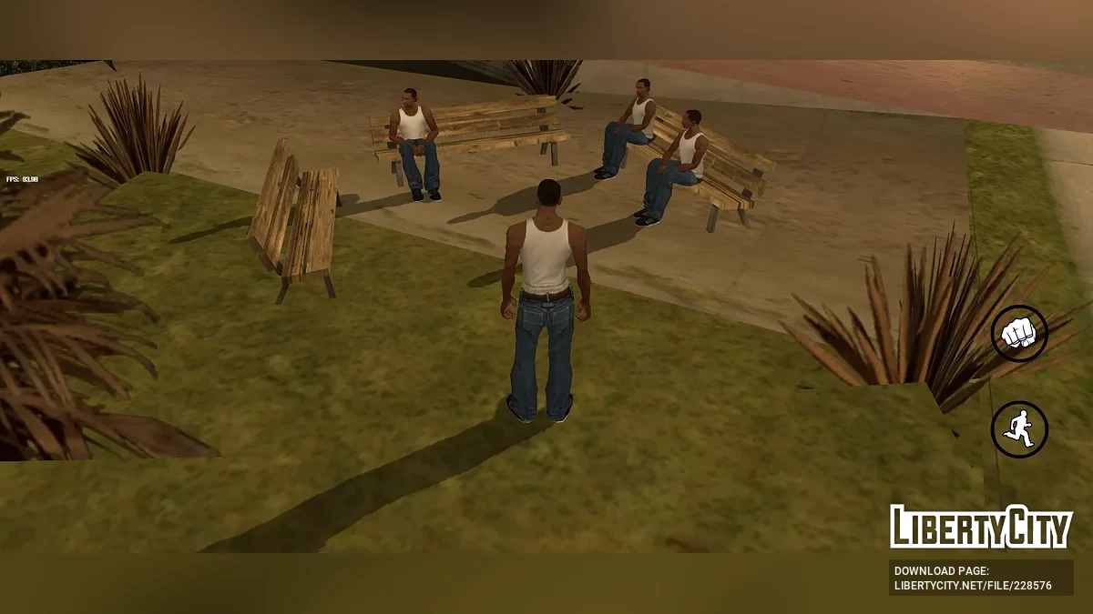 Perbaikan + peningkatan - Edisi Ghetto / GTA San Andreas (iOS, Android)