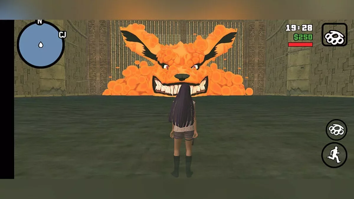 Kyuubi Chakra Beta1mod for Mobile / GTA San Andreas (iOS, Android)