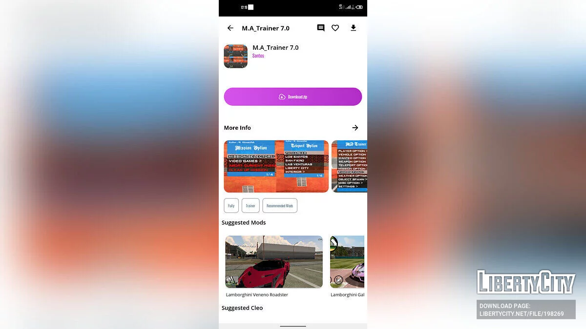 Santos Ultimate ModMaster / GTA San Andreas (iOS, Android)