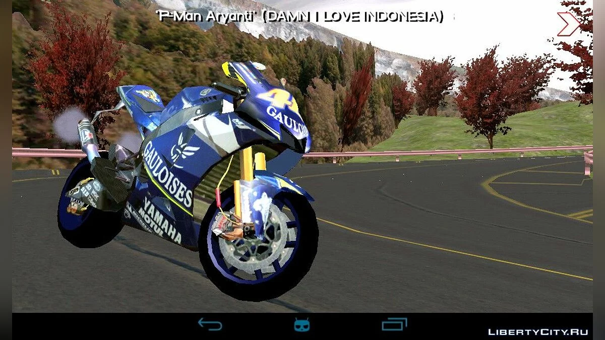 Yamaha M1 Valentino Rossi Motorcycle Pack / GTA San Andreas (iOS, Android)