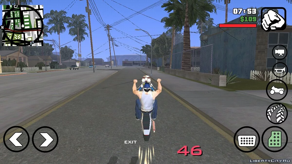 دراجة نينجا التايلاندية (فقط DFF) / GTA سان أندرياس (iOS، أندرويد)
