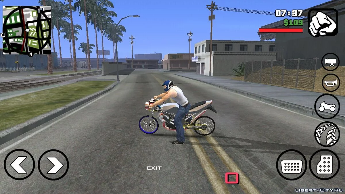 دراجة نينجا التايلاندية (فقط DFF) / GTA سان أندرياس (iOS، أندرويد)