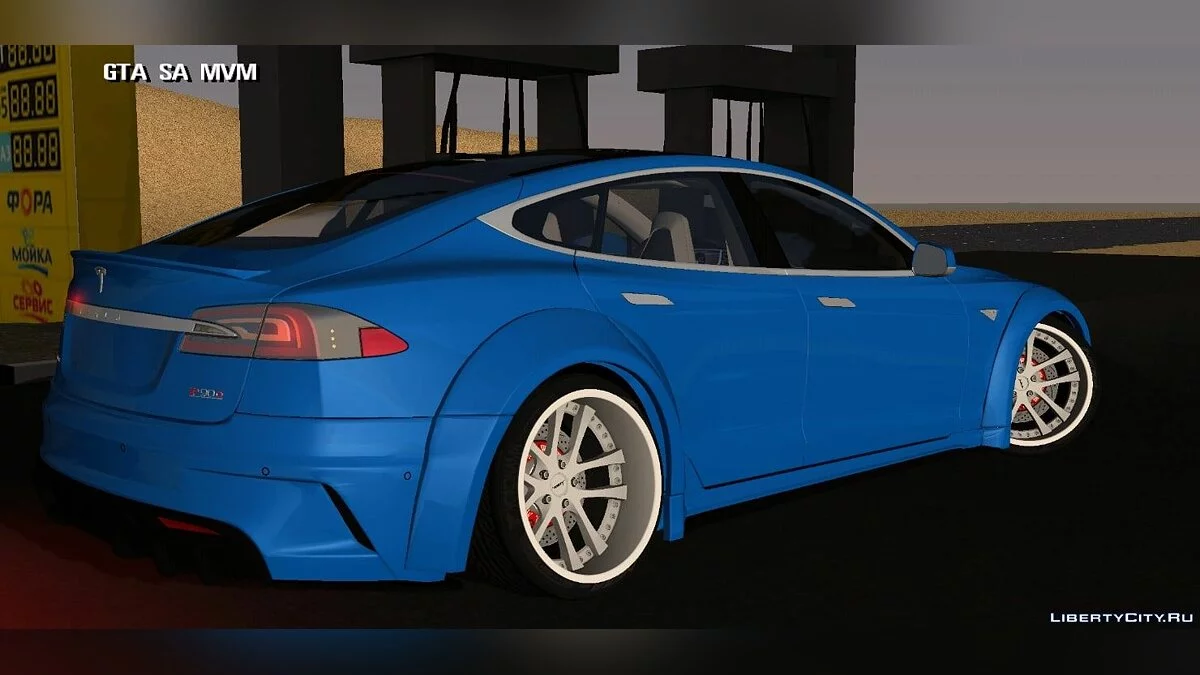 Tesla Model S (drift) / GTA San Andreas (iOS, Android)
