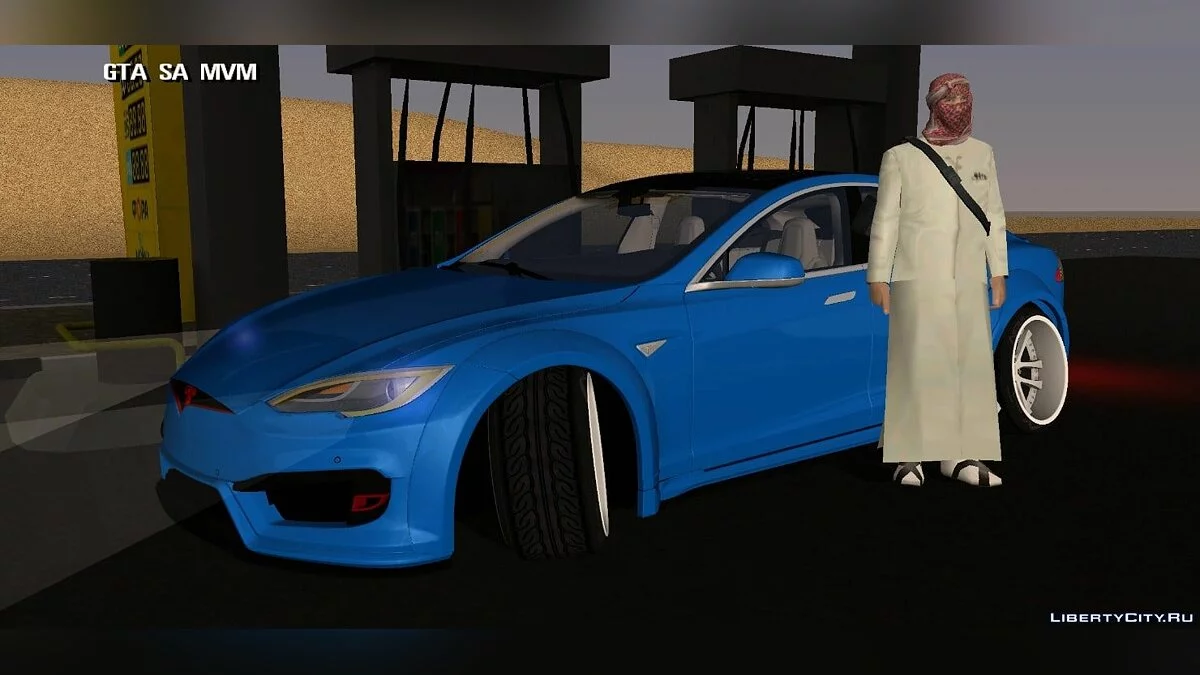 Tesla Model S (drift) / GTA San Andreas (iOS, Android)